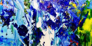 Renkli soyut arkaplan dokusu. Modern motif görsel sanat. Yağlı boya karışımı. Moda el boyama bezi. Duvar dekorasyonu ve Duvar arkaplan resimleri fikri.