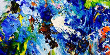 Renkli soyut arkaplan dokusu. Modern motif görsel sanat. Yağlı boya karışımı. Moda el boyama bezi. Duvar dekorasyonu ve Duvar arkaplan resimleri fikri. 