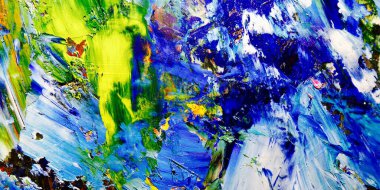 Renkli soyut arkaplan dokusu. Modern motif görsel sanat. Yağlı boya karışımı. Moda el boyama bezi. Duvar dekorasyonu ve Duvar arkaplan resimleri fikri. 