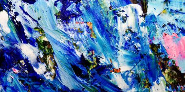 Renkli soyut arkaplan dokusu. Modern motif görsel sanat. Yağlı boya karışımı. Moda el boyama bezi. Duvar dekorasyonu ve Duvar arkaplan resimleri fikri. 