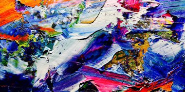 Renkli soyut arkaplan dokusu. Modern motif görsel sanat. Yağlı boya karışımı. Moda el boyama bezi. Duvar dekorasyonu ve Duvar arkaplan resimleri fikri.