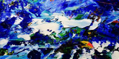 Renkli soyut arkaplan dokusu. Modern motif görsel sanat. Yağlı boya karışımı. Moda el boyama bezi. Duvar dekorasyonu ve Duvar arkaplan resimleri fikri.