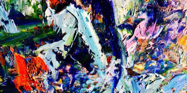 Renkli soyut arkaplan dokusu. Modern motif görsel sanat. Yağlı boya karışımı. Moda el boyama bezi. Duvar dekorasyonu ve Duvar arkaplan resimleri fikri.