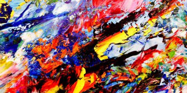 Renkli soyut arkaplan dokusu. Modern motif görsel sanat. Yağlı boya karışımı. Moda el boyama bezi. Duvar dekorasyonu ve Duvar arkaplan resimleri fikri.