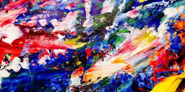 Renkli soyut arkaplan dokusu. Modern motif görsel sanat. Yağlı boya karışımı. Moda el boyama bezi. Duvar dekorasyonu ve Duvar arkaplan resimleri fikri.