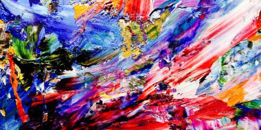 Renkli soyut arkaplan dokusu. Modern motif görsel sanat. Yağlı boya karışımı. Moda el boyama bezi. Duvar dekorasyonu ve Duvar arkaplan resimleri fikri.