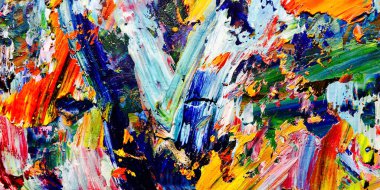 Renkli soyut arkaplan dokusu. Modern motif görsel sanat. Yağlı boya karışımı. Moda el boyama bezi. Duvar dekorasyonu ve Duvar arkaplan resimleri fikri.