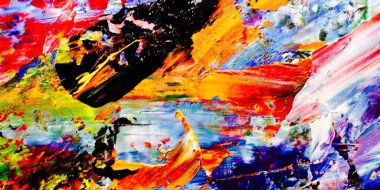 Renkli soyut arkaplan dokusu. Modern motif görsel sanat. Yağlı boya karışımı. Moda el boyama bezi. Duvar dekorasyonu ve Duvar arkaplan resimleri fikri.