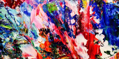 Renkli soyut arkaplan dokusu. Modern motif görsel sanat. Yağlı boya karışımı. Moda el boyama bezi. Duvar dekorasyonu ve Duvar arkaplan resimleri fikri.