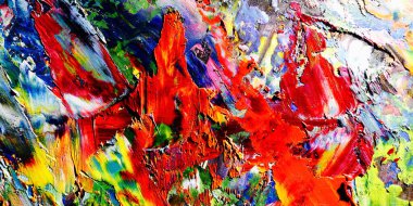 Renkli soyut arkaplan dokusu. Modern motif görsel sanat. Yağlı boya karışımı. Moda el boyama bezi. Duvar dekorasyonu ve Duvar arkaplan resimleri fikri.