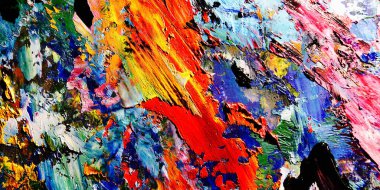 Renkli soyut arkaplan dokusu. Modern motif görsel sanat. Yağlı boya karışımı. Moda el boyama bezi. Duvar dekorasyonu ve Duvar arkaplan resimleri fikri.