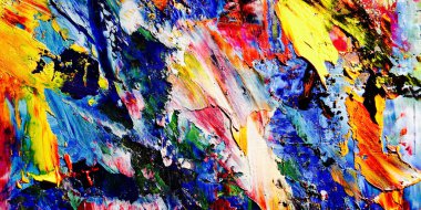 Renkli soyut arkaplan dokusu. Modern motif görsel sanat. Yağlı boya karışımı. Moda el boyama bezi. Duvar dekorasyonu ve Duvar arkaplan resimleri fikri.