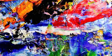 Renkli soyut arkaplan dokusu. Modern motif görsel sanat. Yağlı boya karışımı. Moda el boyama bezi. Duvar dekorasyonu ve Duvar arkaplan resimleri fikri.