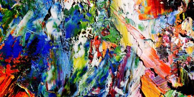 Renkli soyut arkaplan dokusu. Modern motif görsel sanat. Yağlı boya karışımı. Moda el boyama bezi. Duvar dekorasyonu ve Duvar arkaplan resimleri fikri.