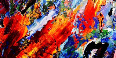 Renkli soyut arkaplan dokusu. Modern motif görsel sanat. Yağlı boya karışımı. Moda el boyama bezi. Duvar dekorasyonu ve Duvar arkaplan resimleri fikri.