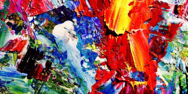 Renkli soyut arkaplan dokusu. Modern motif görsel sanat. Yağlı boya karışımı. Moda el boyama bezi. Duvar dekorasyonu ve Duvar arkaplan resimleri fikri.