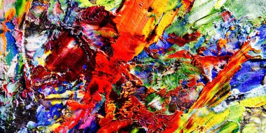 Renkli soyut arkaplan dokusu. Modern motif görsel sanat. Yağlı boya karışımı. Moda el boyama bezi. Duvar dekorasyonu ve Duvar arkaplan resimleri fikri.