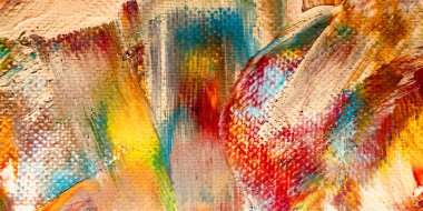 Renkli soyut arkaplan dokusu. Modern motif görsel sanat. Yağlı boya karışımı. Moda el boyama bezi. Duvar dekorasyonu ve Duvar arkaplan resimleri fikri. 