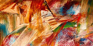 Renkli soyut arkaplan dokusu. Modern motif görsel sanat. Yağlı boya karışımı. Moda el boyama bezi. Duvar dekorasyonu ve Duvar arkaplan resimleri fikri. 