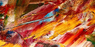 Renkli soyut arkaplan dokusu. Modern motif görsel sanat. Yağlı boya karışımı. Moda el boyama bezi. Duvar dekorasyonu ve Duvar arkaplan resimleri fikri. 