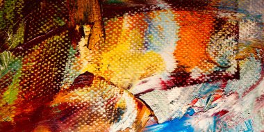 Renkli soyut arkaplan dokusu. Modern motif görsel sanat. Yağlı boya karışımı. Moda el boyama bezi. Duvar dekorasyonu ve Duvar arkaplan resimleri fikri. 