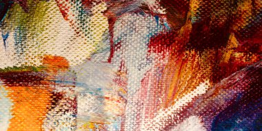 Renkli soyut arkaplan dokusu. Modern motif görsel sanat. Yağlı boya karışımı. Moda el boyama bezi. Duvar dekorasyonu ve Duvar arkaplan resimleri fikri. 