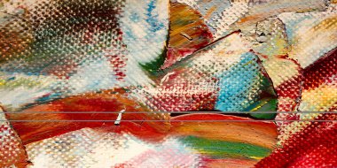 Renkli soyut arkaplan dokusu. Modern motif görsel sanat. Yağlı boya karışımı. Moda el boyama bezi. Duvar dekorasyonu ve Duvar arkaplan resimleri fikri. 