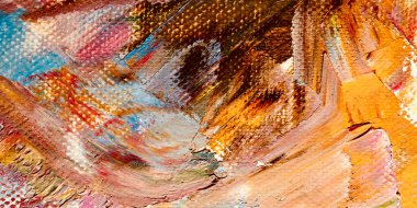 Renkli soyut arkaplan dokusu. Modern motif görsel sanat. Yağlı boya karışımı. Moda el boyama bezi. Duvar dekorasyonu ve Duvar arkaplan resimleri fikri. 