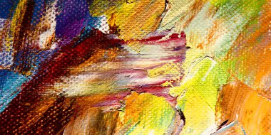 Renkli soyut arkaplan dokusu. Modern motif görsel sanat. Yağlı boya karışımı. Moda el boyama bezi. Duvar dekorasyonu ve Duvar arkaplan resimleri fikri. 