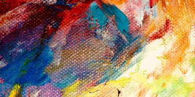 Renkli soyut arkaplan dokusu. Modern motif görsel sanat. Yağlı boya karışımı. Moda el boyama bezi. Duvar dekorasyonu ve Duvar arkaplan resimleri fikri. 