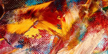 Renkli soyut arkaplan dokusu. Modern motif görsel sanat. Yağlı boya karışımı. Moda el boyama bezi. Duvar dekorasyonu ve Duvar arkaplan resimleri fikri.