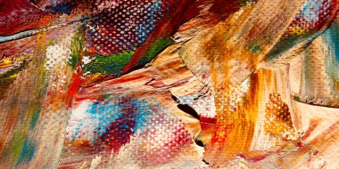 Renkli soyut arkaplan dokusu. Modern motif görsel sanat. Yağlı boya karışımı. Moda el boyama bezi. Duvar dekorasyonu ve Duvar arkaplan resimleri fikri.