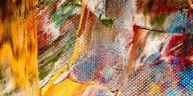 Renkli soyut arkaplan dokusu. Modern motif görsel sanat. Yağlı boya karışımı. Moda el boyama bezi. Duvar dekorasyonu ve Duvar arkaplan resimleri fikri.