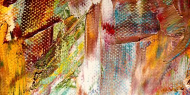 Renkli soyut arkaplan dokusu. Modern motif görsel sanat. Yağlı boya karışımı. Moda el boyama bezi. Duvar dekorasyonu ve Duvar arkaplan resimleri fikri.