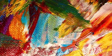 Renkli soyut arkaplan dokusu. Modern motif görsel sanat. Yağlı boya karışımı. Moda el boyama bezi. Duvar dekorasyonu ve Duvar arkaplan resimleri fikri.