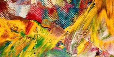 Renkli soyut arkaplan dokusu. Modern motif görsel sanat. Yağlı boya karışımı. Moda el boyama bezi. Duvar dekorasyonu ve Duvar arkaplan resimleri fikri.