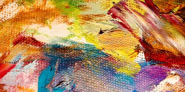 Renkli soyut arkaplan dokusu. Modern motif görsel sanat. Yağlı boya karışımı. Moda el boyama bezi. Duvar dekorasyonu ve Duvar arkaplan resimleri fikri.