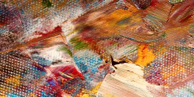 Renkli soyut arkaplan dokusu. Modern motif görsel sanat. Yağlı boya karışımı. Moda el boyama bezi. Duvar dekorasyonu ve Duvar arkaplan resimleri fikri. 