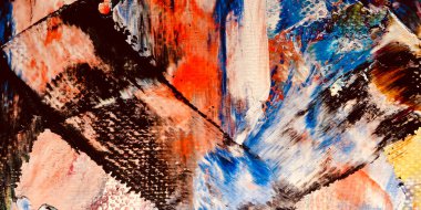 Renkli soyut arkaplan dokusu. Modern motif görsel sanat. Yağlı boya karışımı. Moda el boyama bezi. Duvar dekorasyonu ve Duvar arkaplan resimleri fikri