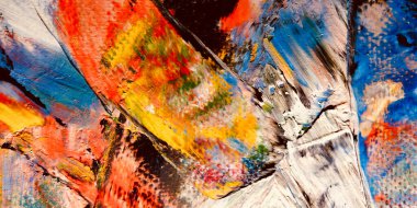 Renkli soyut arkaplan dokusu. Modern motif görsel sanat. Yağlı boya karışımı. Moda el boyama bezi. Duvar dekorasyonu ve Duvar arkaplan resimleri fikri