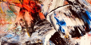 Renkli soyut arkaplan dokusu. Modern motif görsel sanat. Yağlı boya karışımı. Moda el boyama bezi. Duvar dekorasyonu ve Duvar arkaplan resimleri fikri