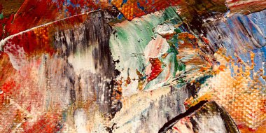 Renkli soyut arkaplan dokusu. Modern motif görsel sanat. Yağlı boya karışımı. Moda el boyama bezi. Duvar dekorasyonu ve Duvar arkaplan resimleri fikri