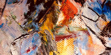 Renkli soyut arkaplan dokusu. Modern motif görsel sanat. Yağlı boya karışımı. Moda el boyama bezi. Duvar dekorasyonu ve Duvar arkaplan resimleri fikri