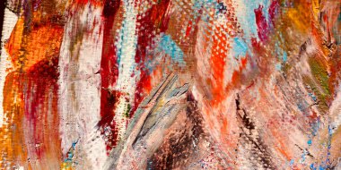 Renkli soyut arkaplan dokusu. Modern motif görsel sanat. Yağlı boya karışımı. Moda el boyama bezi. Duvar dekorasyonu ve Duvar arkaplan resimleri fikri.