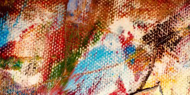 Renkli soyut arkaplan dokusu. Modern motif görsel sanat. Yağlı boya karışımı. Moda el boyama bezi. Duvar dekorasyonu ve Duvar arkaplan resimleri fikri.