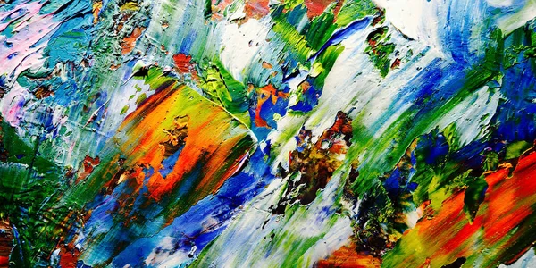 Kolorowe Abstrakcyjne Tło Tekstury Nowoczesna Sztuka Wizualna Mieszanki Farb Olejnych — Zdjęcie stockowe