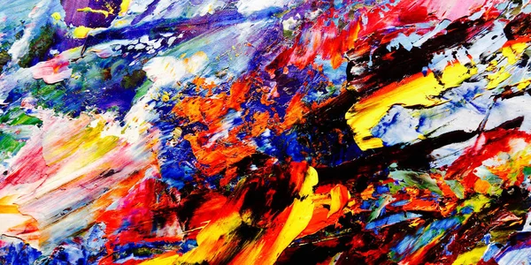 Renkli soyut arkaplan dokusu. Modern motif görsel sanat. Yağlı boya karışımı. Moda el boyama bezi. Duvar dekorasyonu ve Duvar arkaplan resimleri fikri.