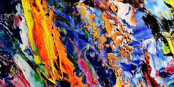 Renkli soyut arkaplan dokusu. Modern motif görsel sanat. Yağlı boya karışımı. Moda el boyama bezi. Duvar dekorasyonu ve Duvar arkaplan resimleri fikri.