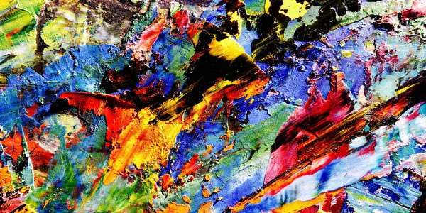 Renkli soyut arkaplan dokusu. Modern motif görsel sanat. Yağlı boya karışımı. Moda el boyama bezi. Duvar dekorasyonu ve Duvar arkaplan resimleri fikri.