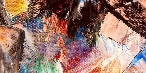 Renkli soyut arkaplan dokusu. Modern motif görsel sanat. Yağlı boya karışımı. Moda el boyama bezi. Duvar dekorasyonu ve Duvar arkaplan resimleri fikri. 